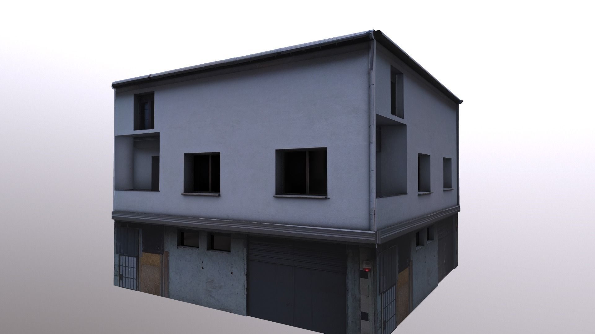 Architectural Building-14 Low-poly 3D model_12