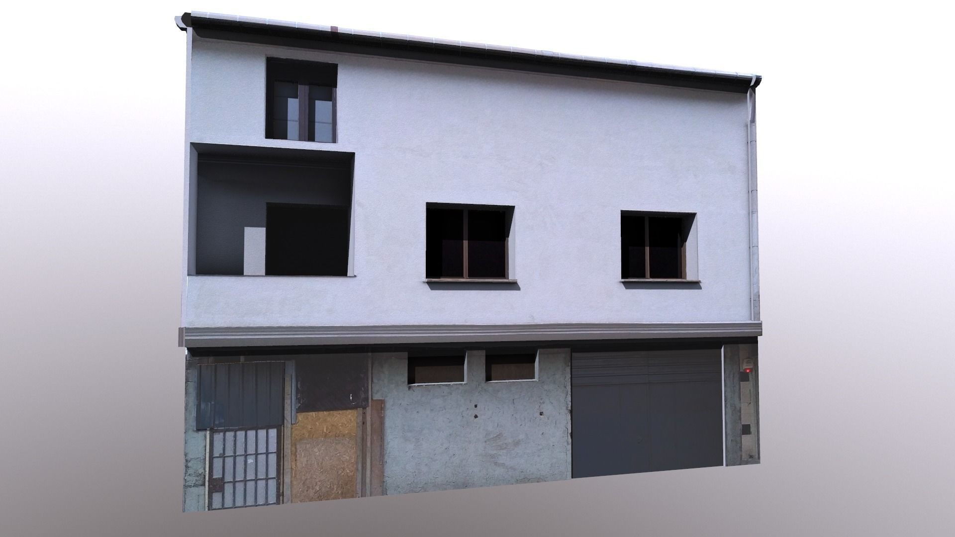 Architectural Building-14 Low-poly 3D model_5