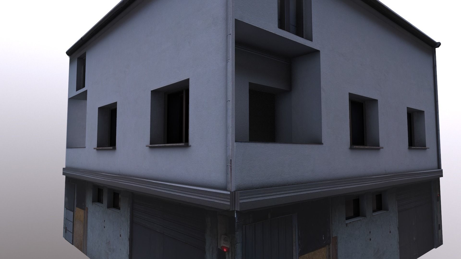 Architectural Building-14 Low-poly 3D model_13