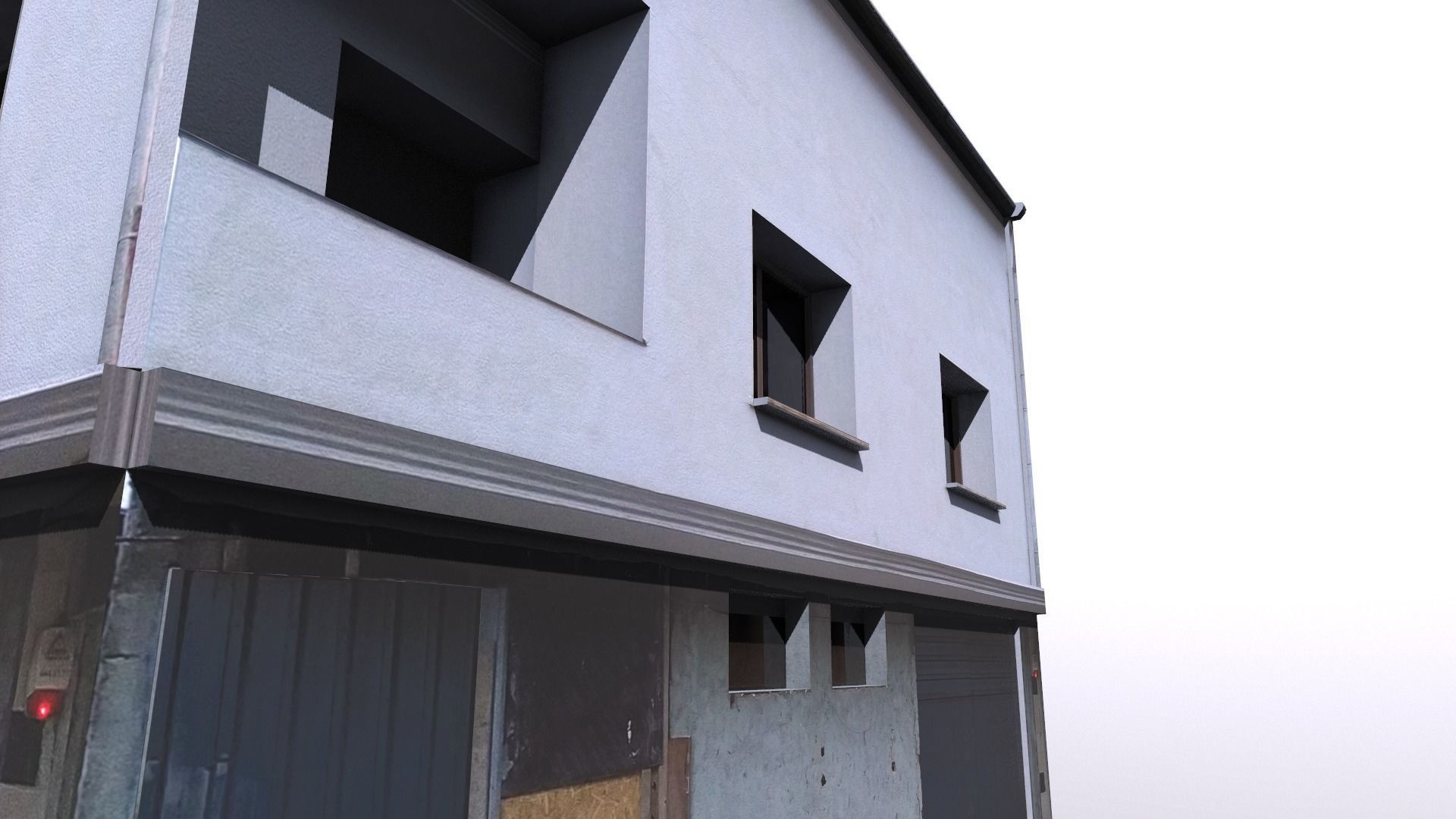 Architectural Building-14 Low-poly 3D model_10