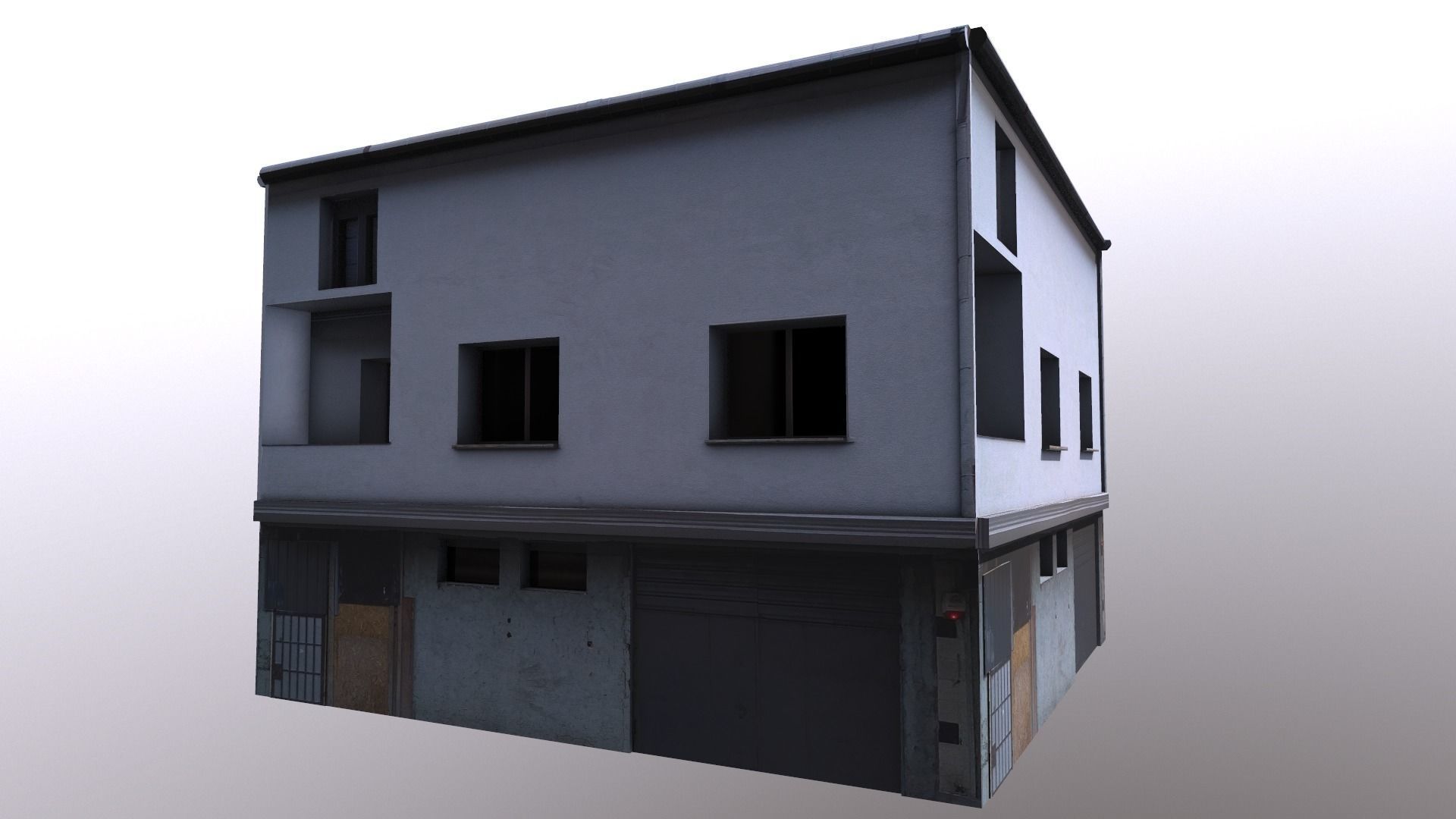 Architectural Building-14 Low-poly 3D model_7