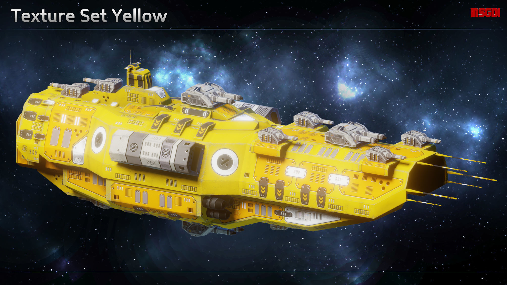 Spaceship von Hoeppner Destroyers Low-poly 3D model_11