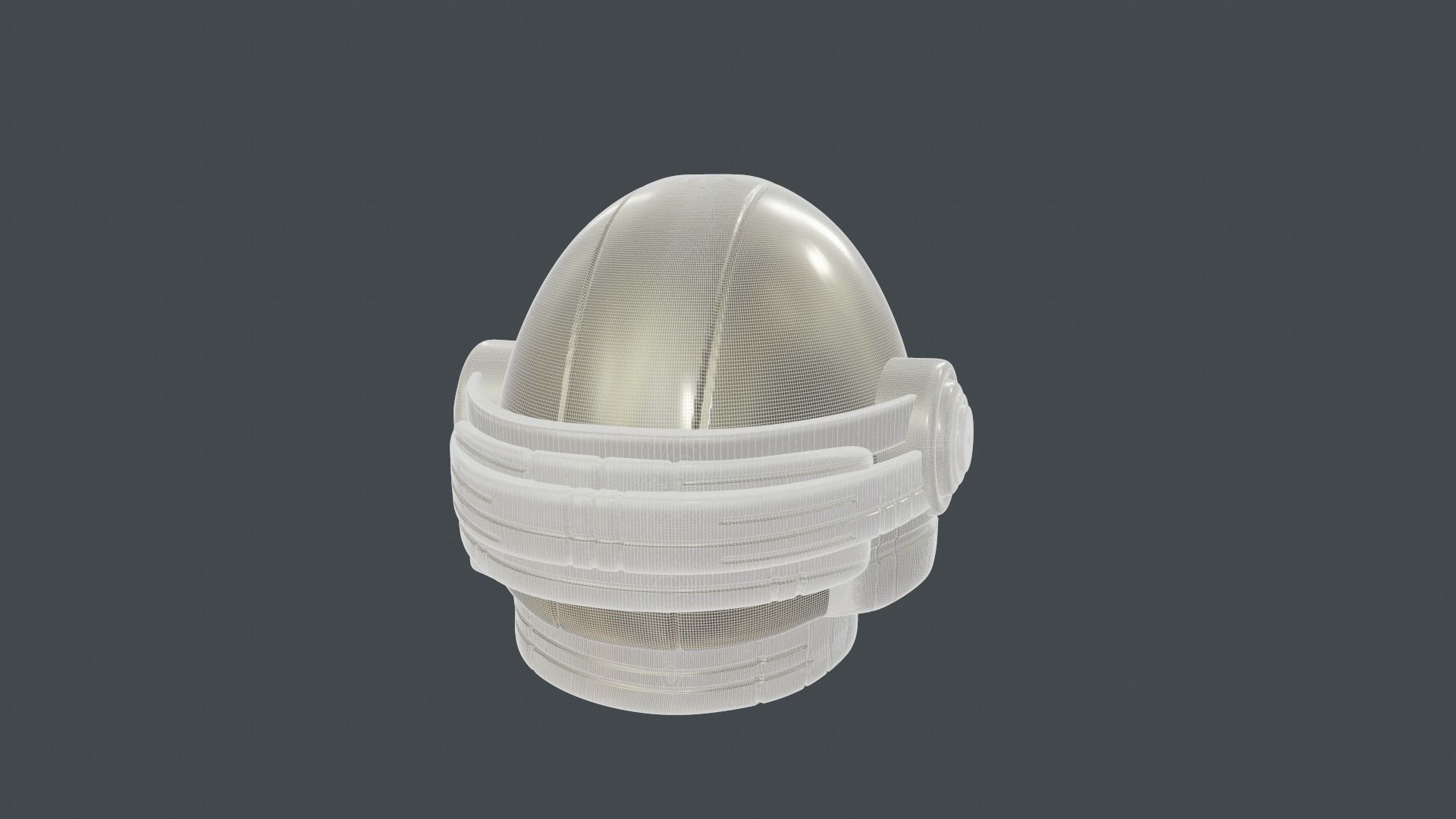 helmet high poly sculpt 3d printable 3D model_8