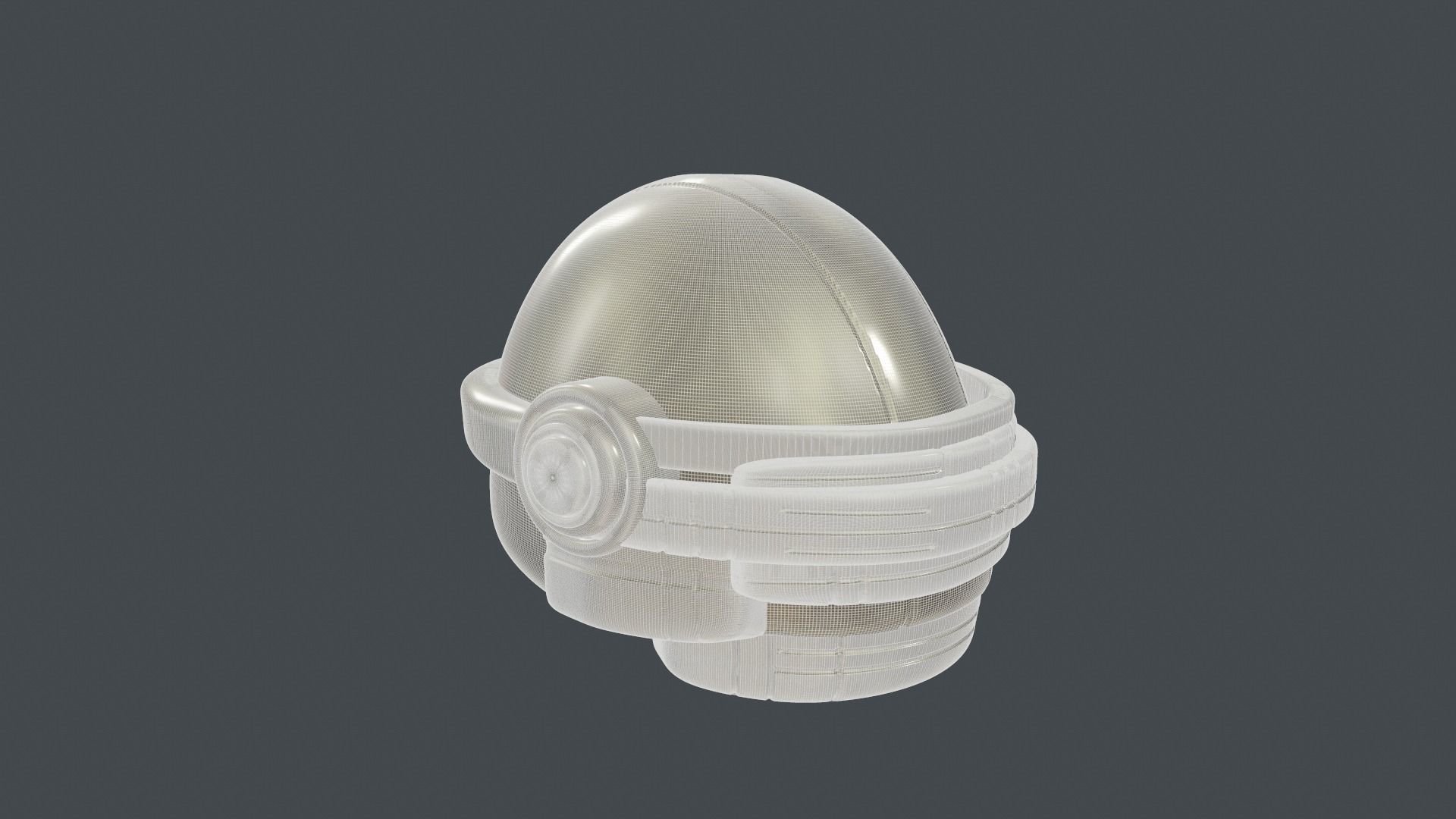 helmet high poly sculpt 3d printable 3D model_9
