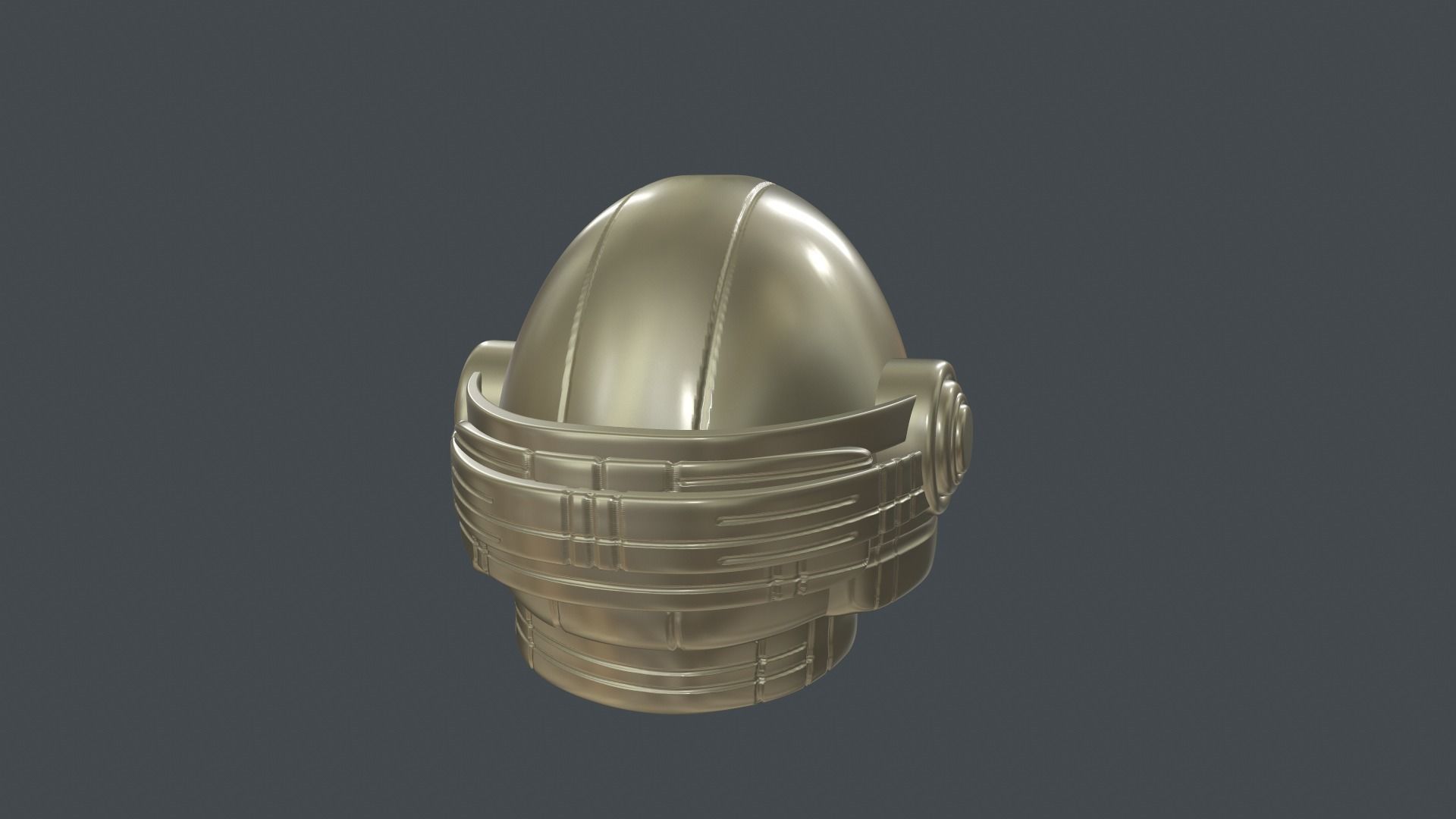 helmet high poly sculpt 3d printable 3D model_7