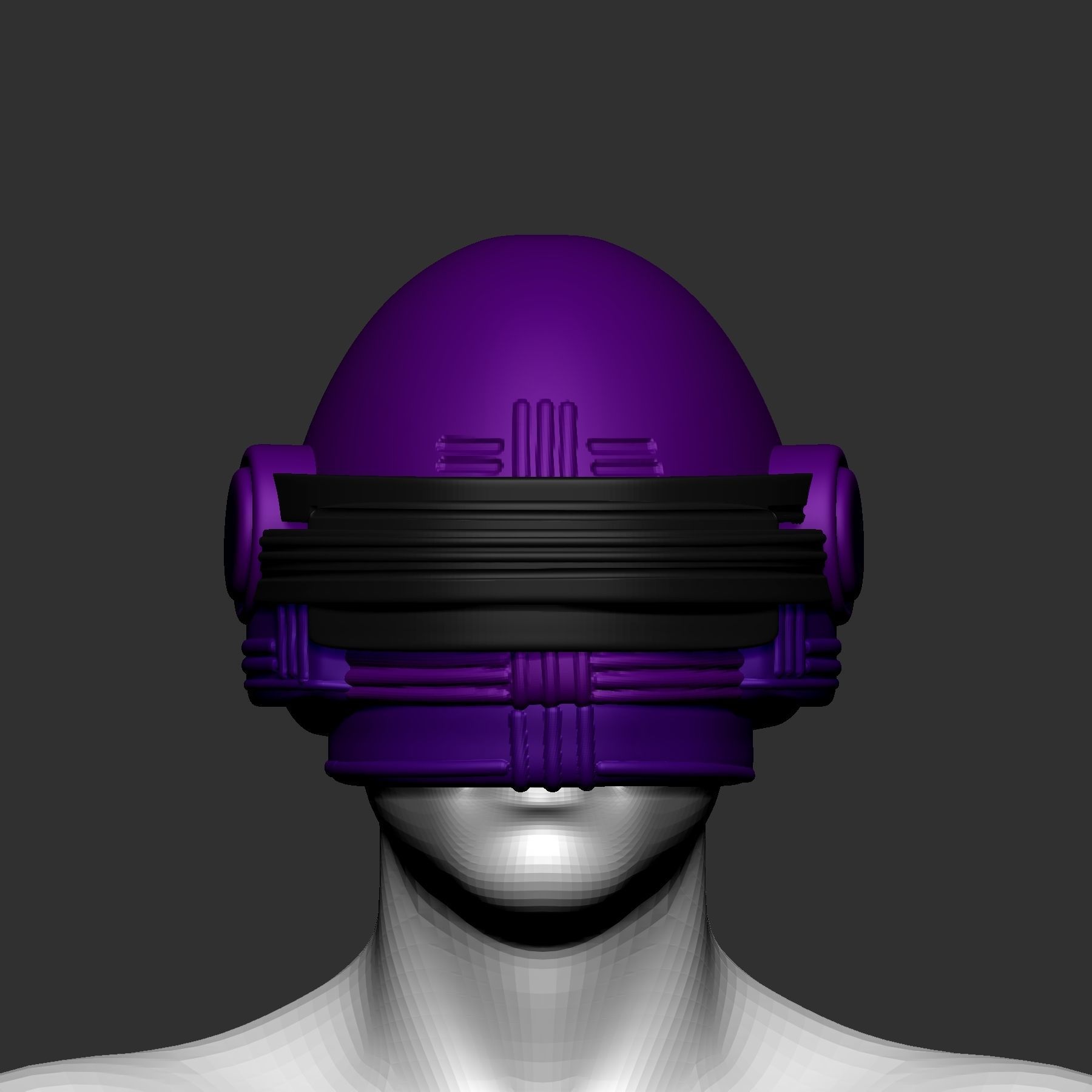 helmet high poly sculpt 3d 3D model_1