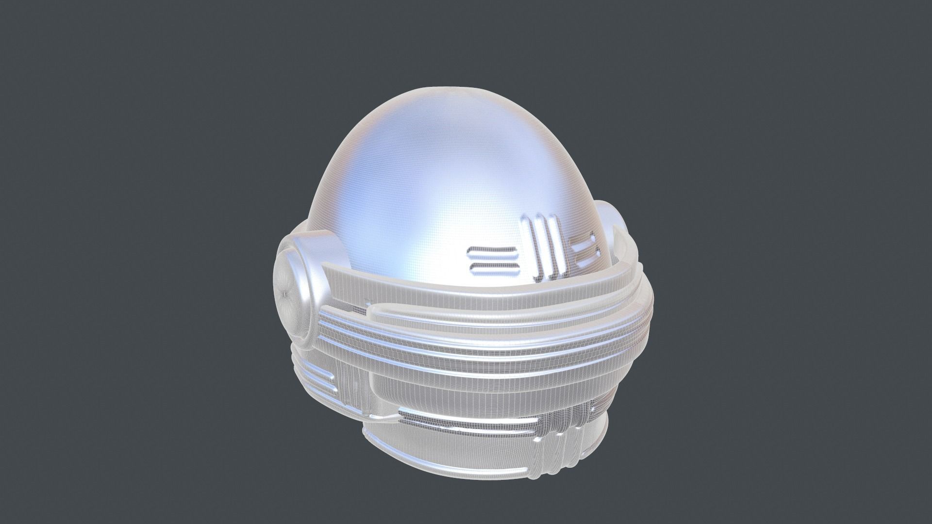 helmet high poly sculpt 3d 3D model_7