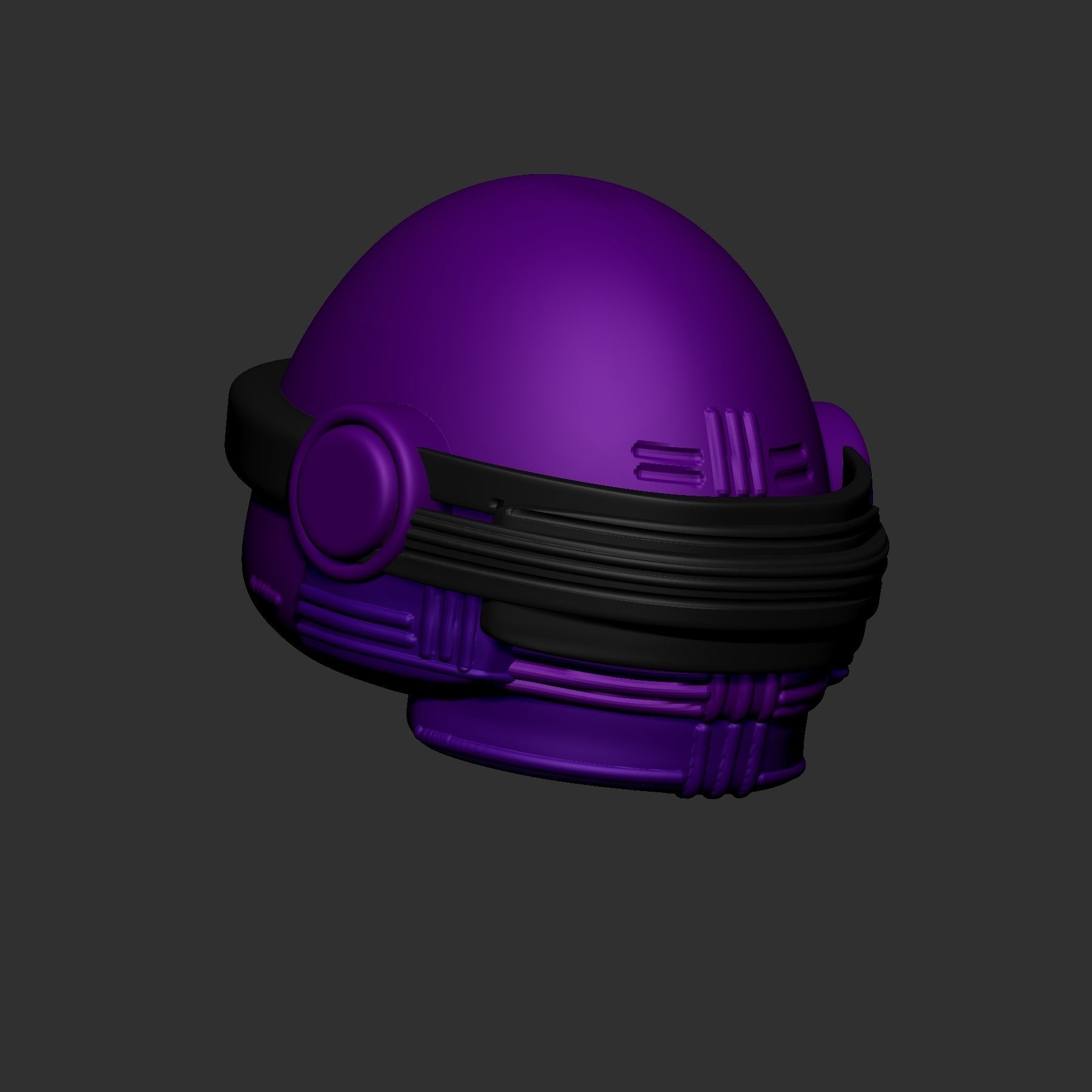 helmet high poly sculpt 3d 3D model_4