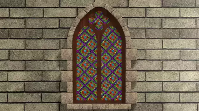 stained-glass window
