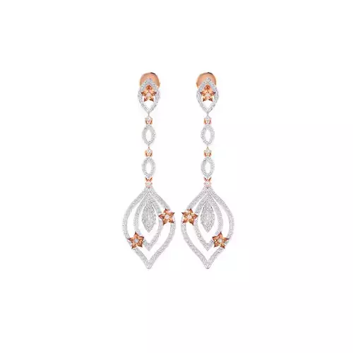 Women earrings 3dm render detail 3D print model