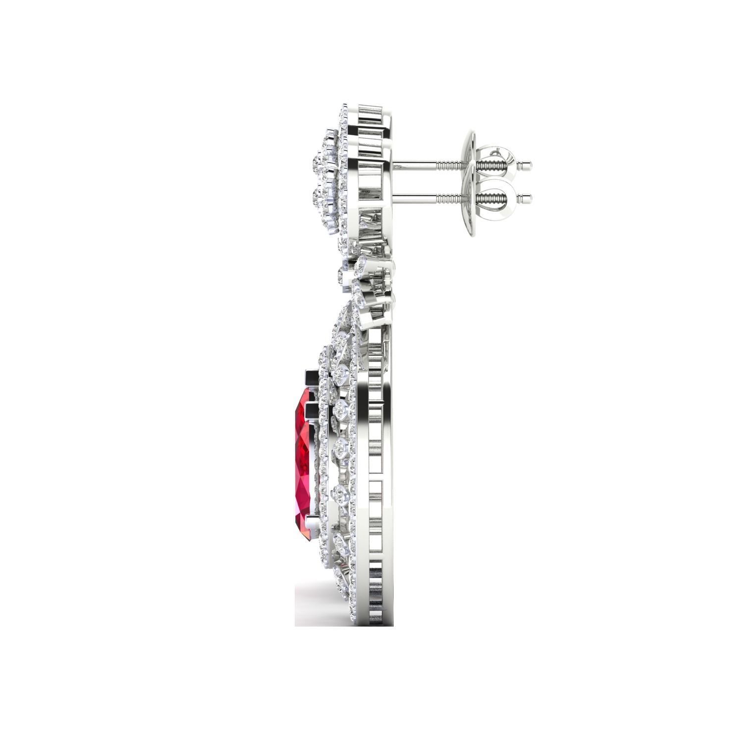 Women earrings 3dm render detail 3D print model 3D print model_11