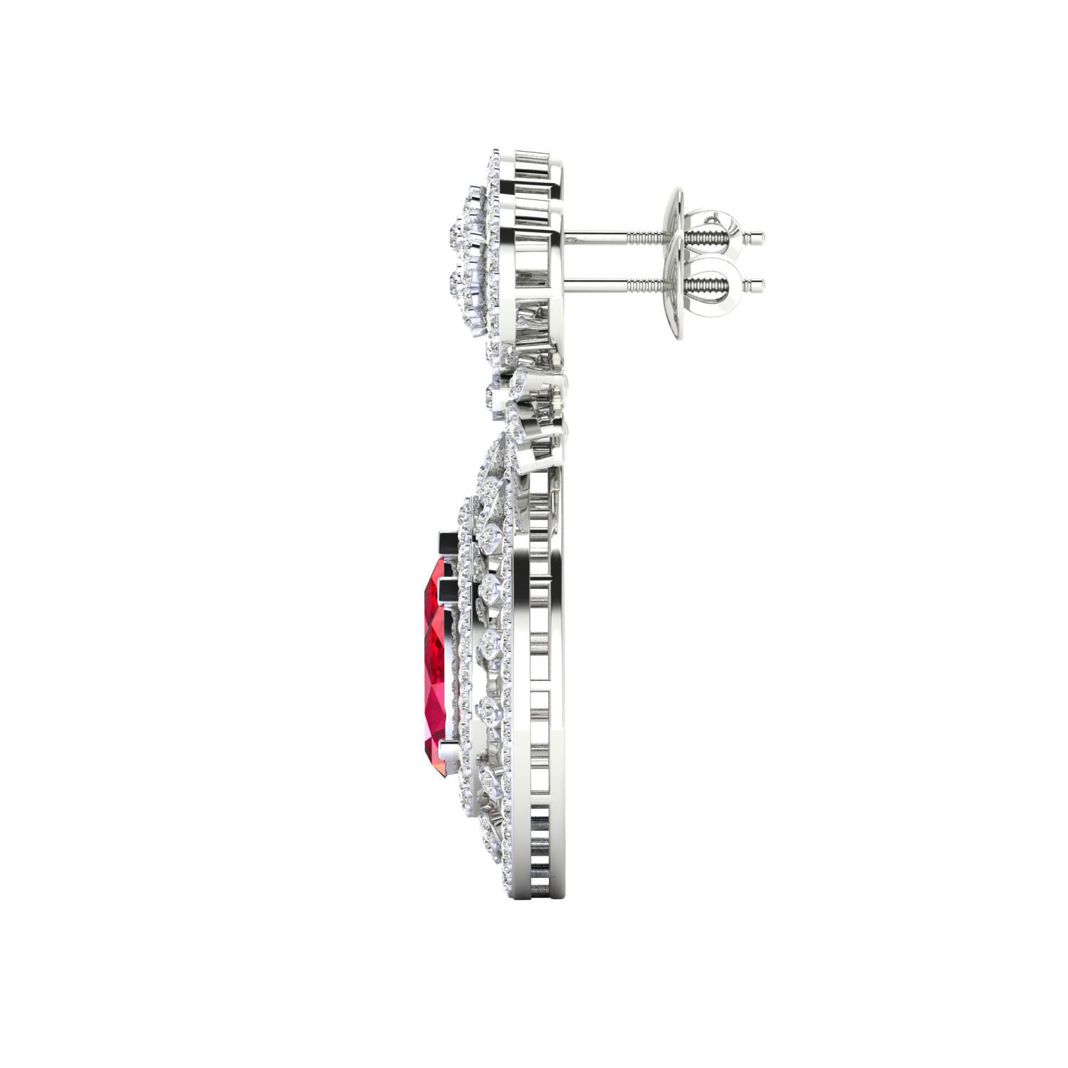 Women earrings 3dm render detail 3D print model 3D print model_10