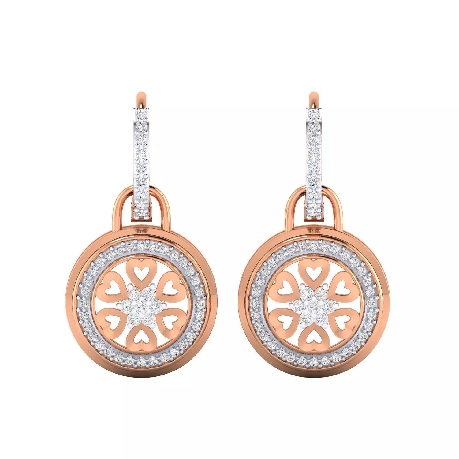 Women earrings 3dm render detail 3D print model 3D print model_0