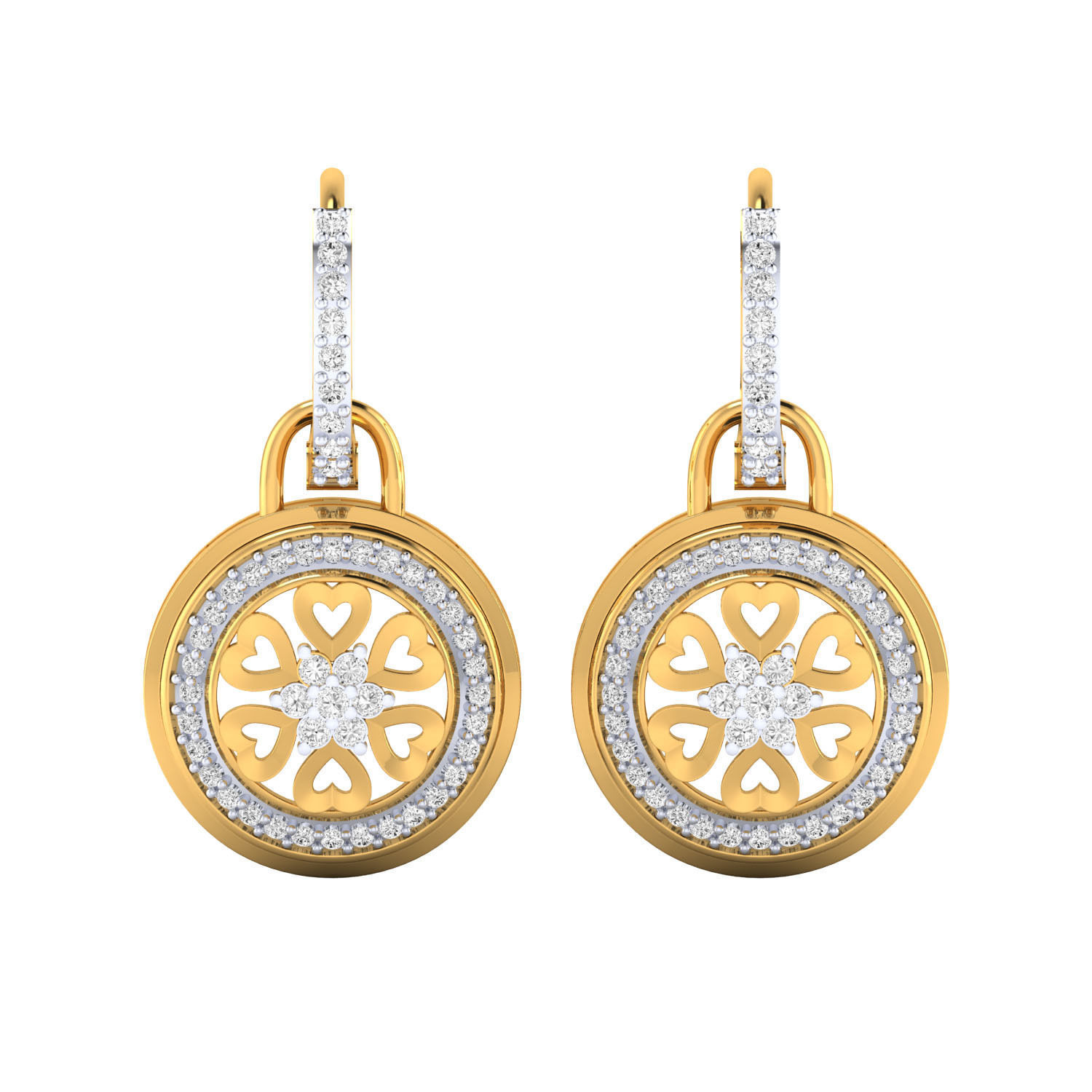 Women earrings 3dm render detail 3D print model 3D print model_12