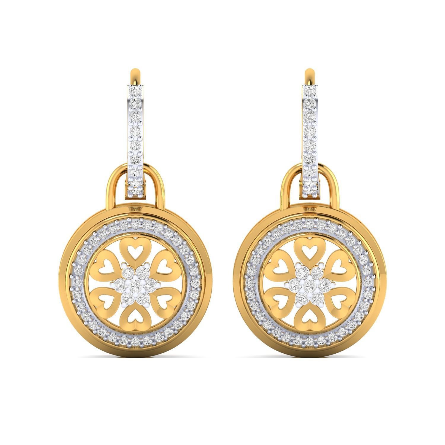 Women earrings 3dm render detail 3D print model 3D print model_13