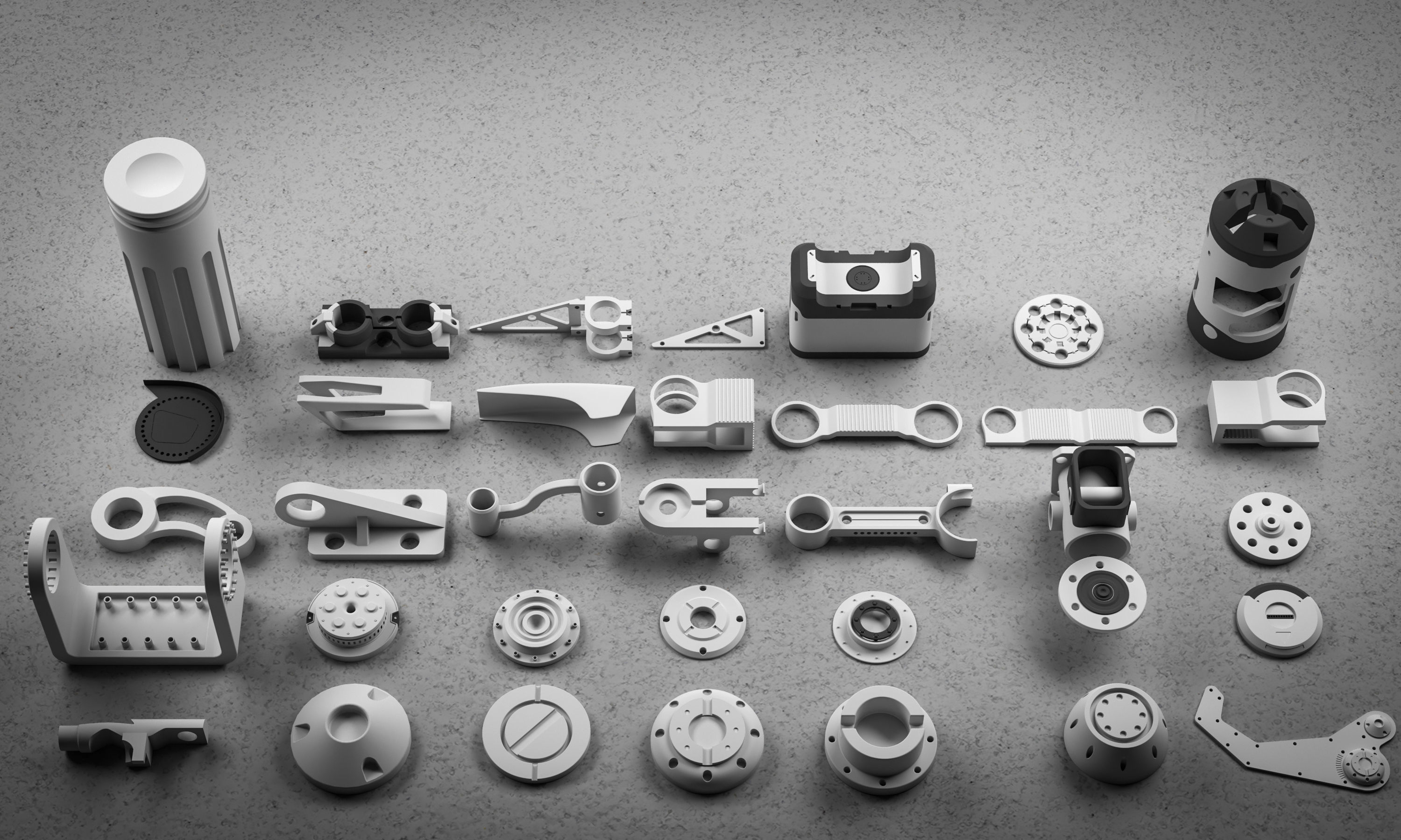 400 HARDSURFACE DETILS-100 ALPHA 3D model_2