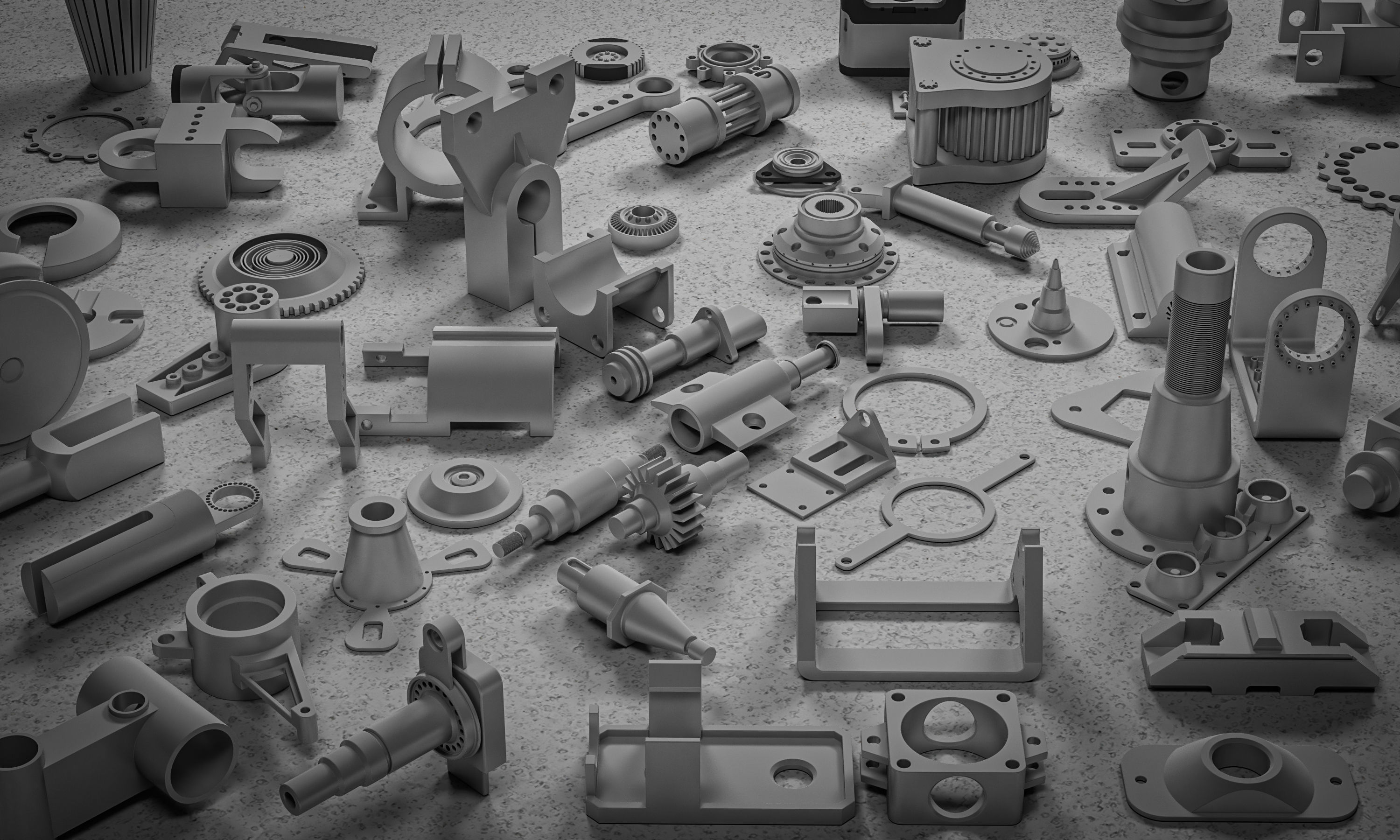 400 HARDSURFACE DETILS-100 ALPHA 3D model_9