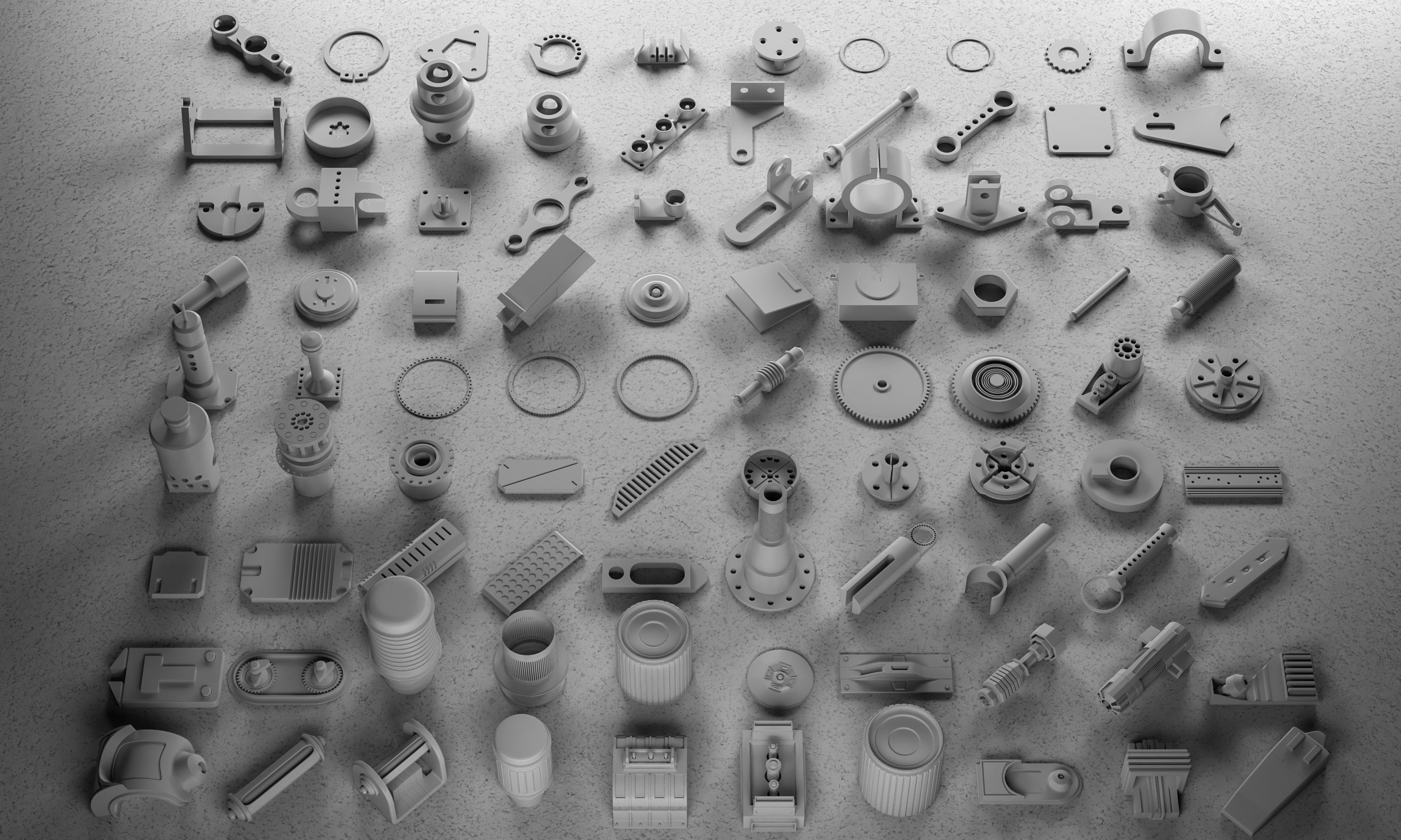 400 HARDSURFACE DETILS-100 ALPHA 3D model_7