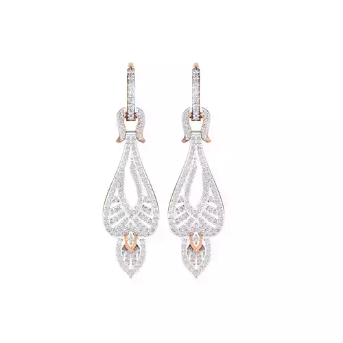 Women earrings 3dm render detail 3D print model