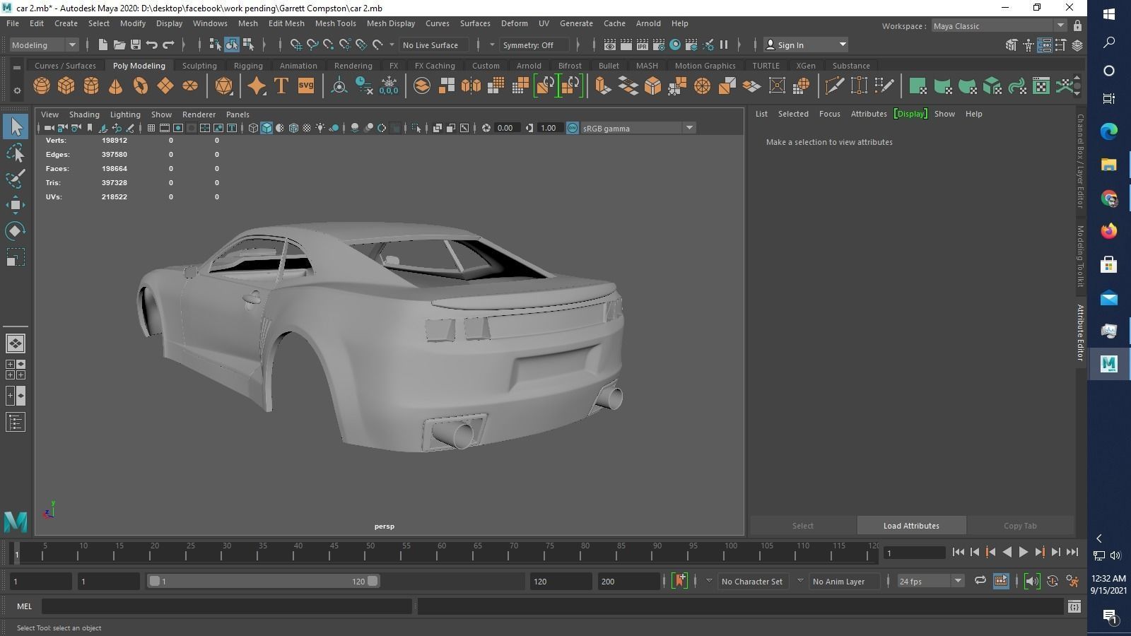 chevy camaro 2ss rs 2011 rc 3D print model_11