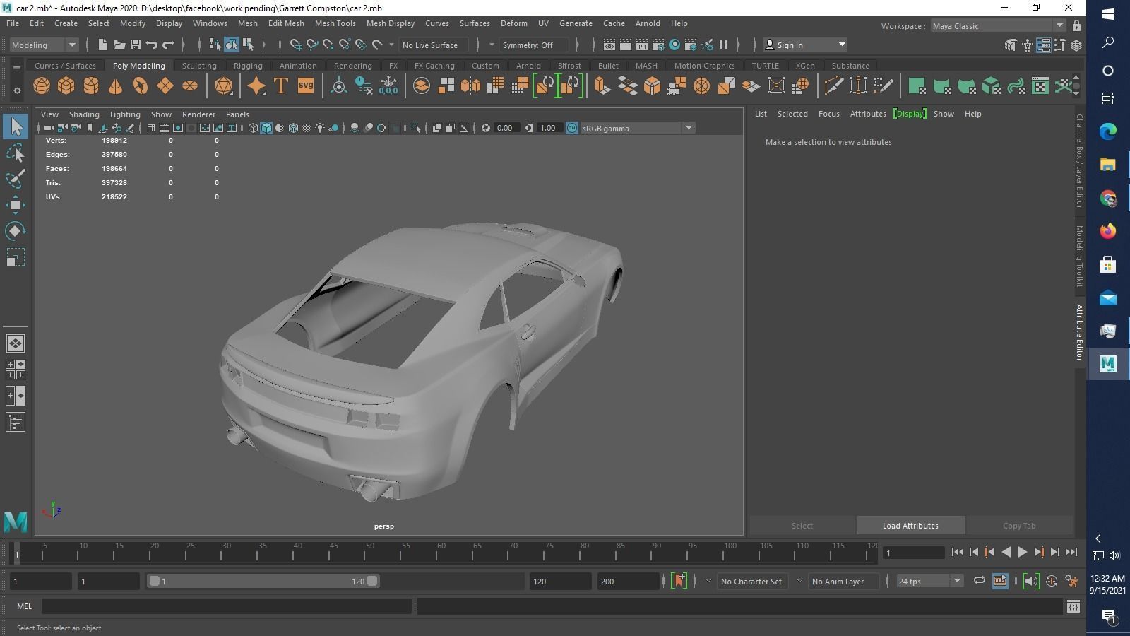 chevy camaro 2ss rs 2011 rc 3D print model_10