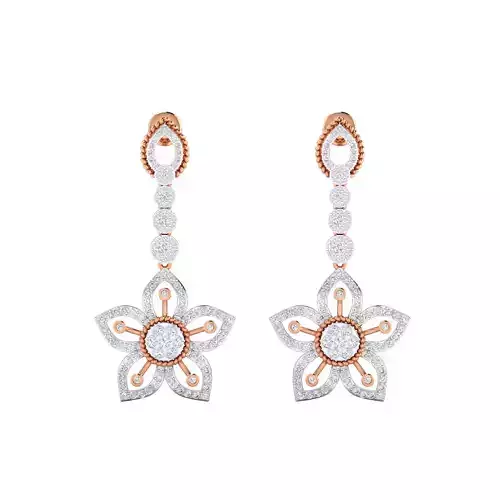 Women earrings 3dm render detail 3D print model