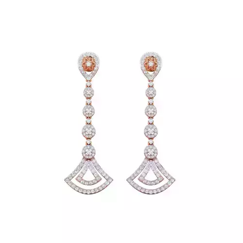 Women earrings 3dm render detail 3D print model