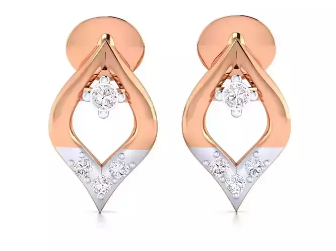 Women earrings 3dm render detail 3D print model