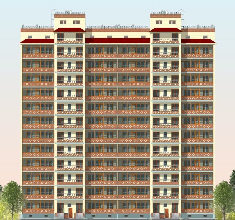  Residential Building 3D model_23