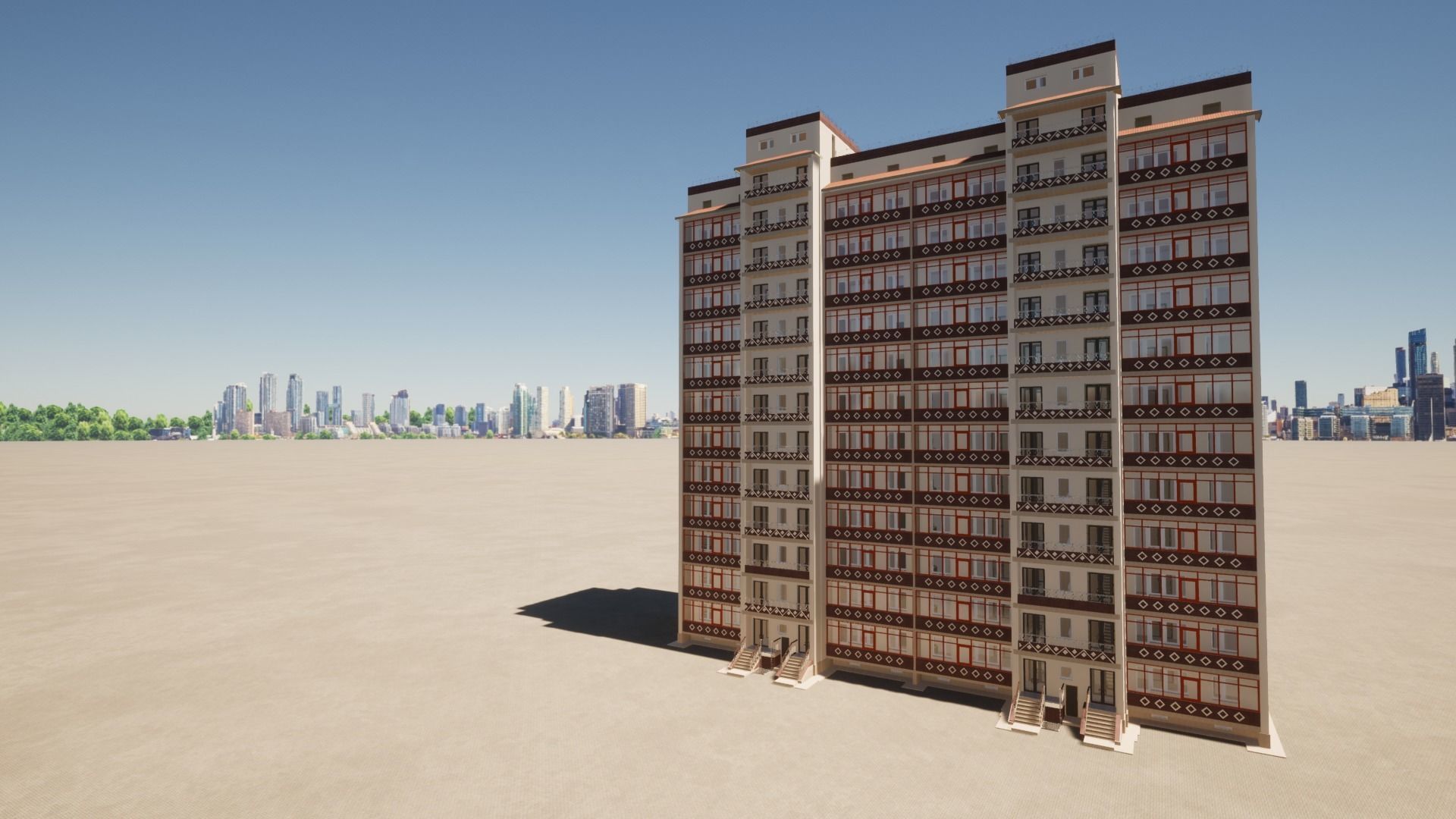  Residential Building 3D model_3