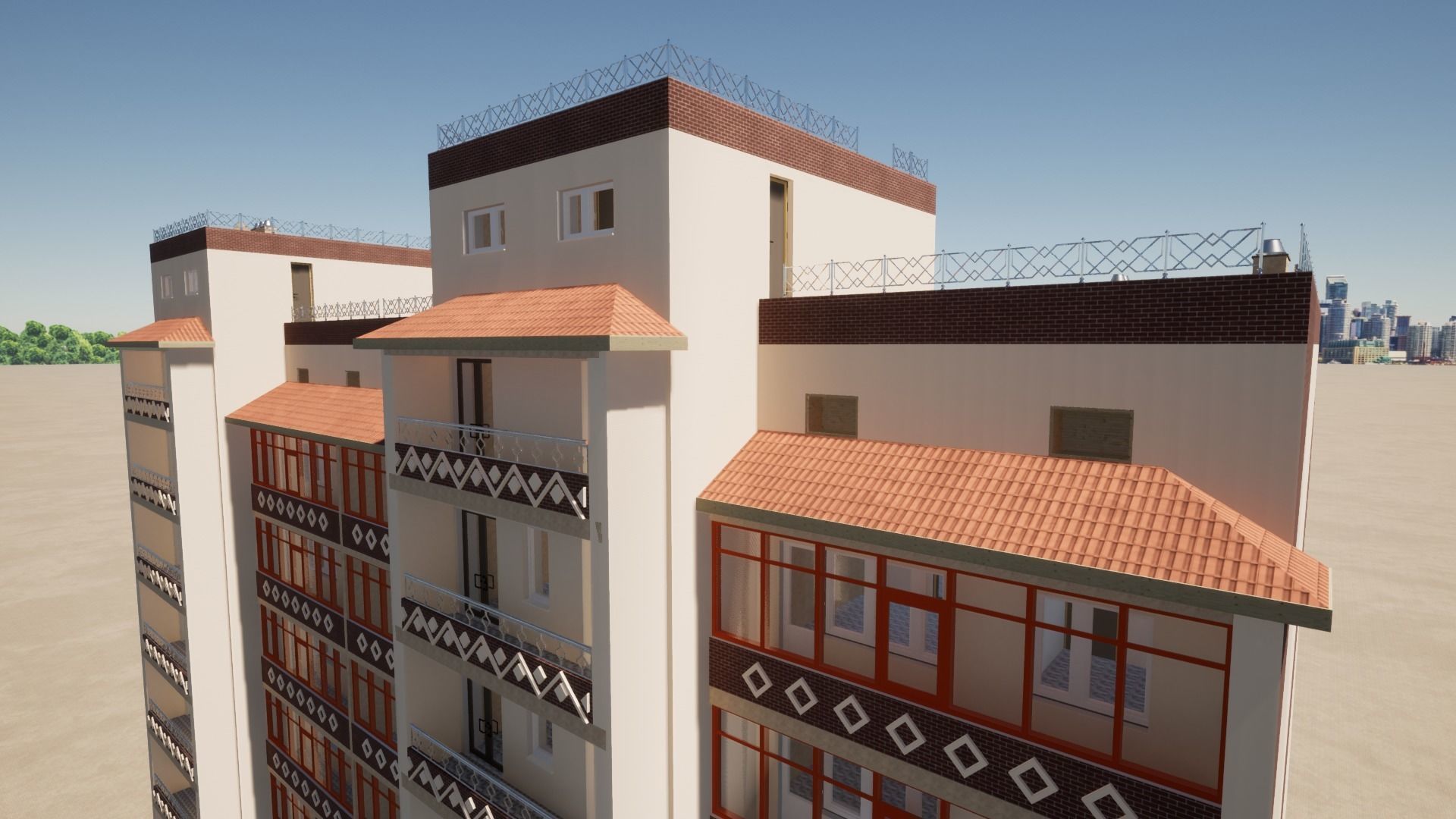  Residential Building 3D model_12