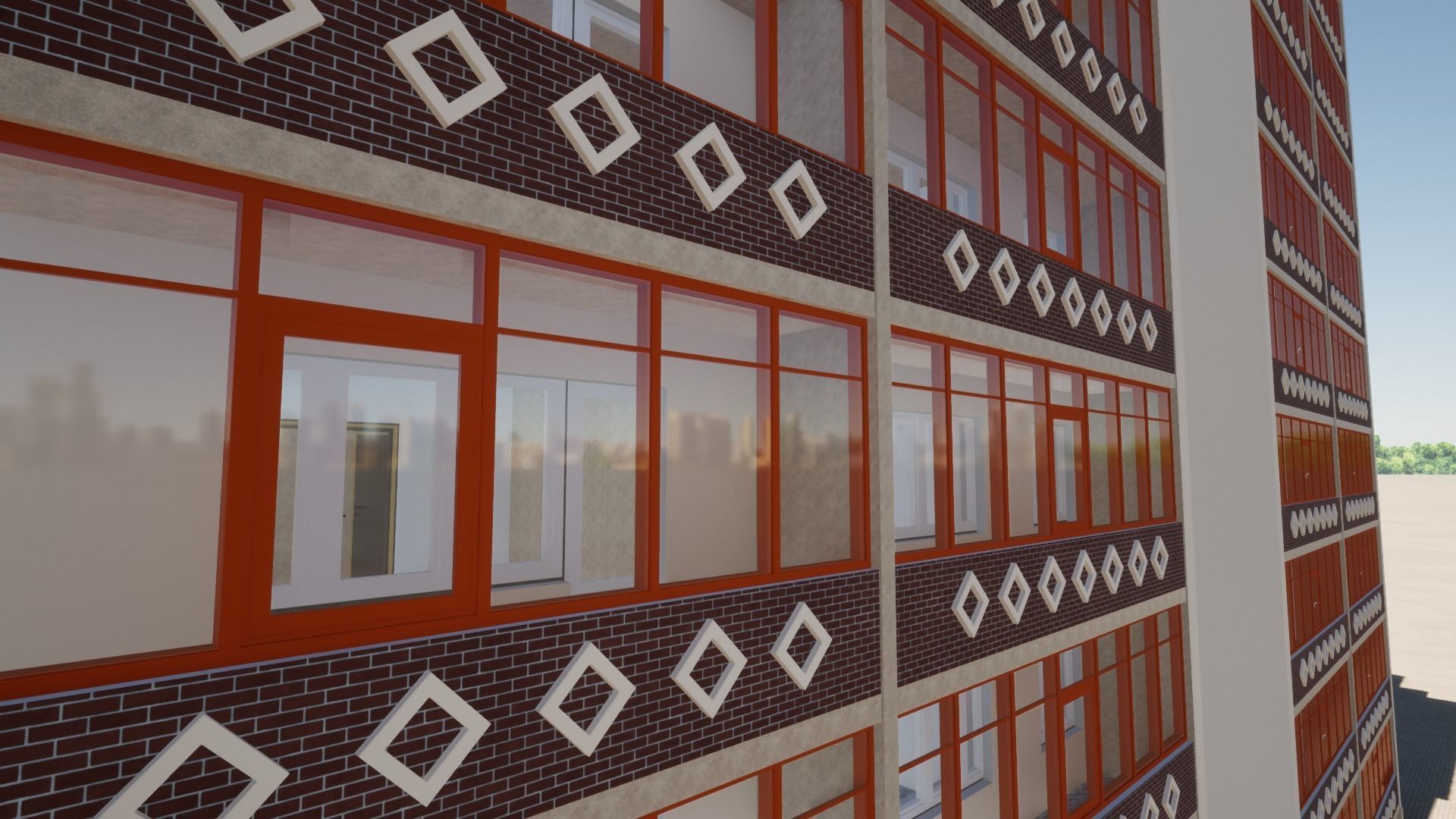  Residential Building 3D model_10