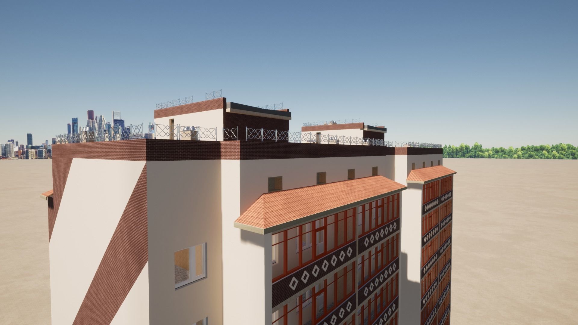  Residential Building 3D model_11