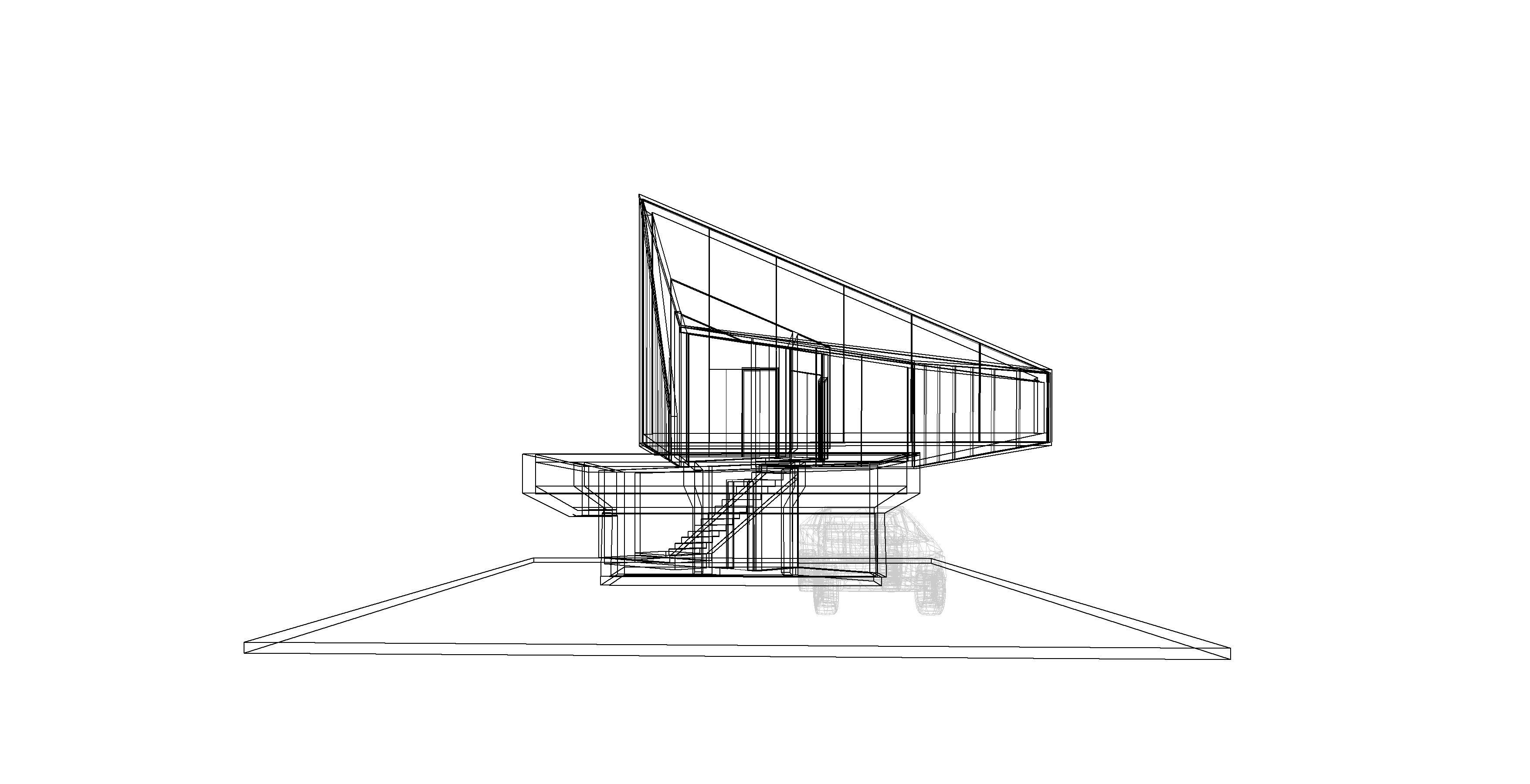 TESLA CYBERTRUCK House Revit 3D Model Low-poly 3D model_8