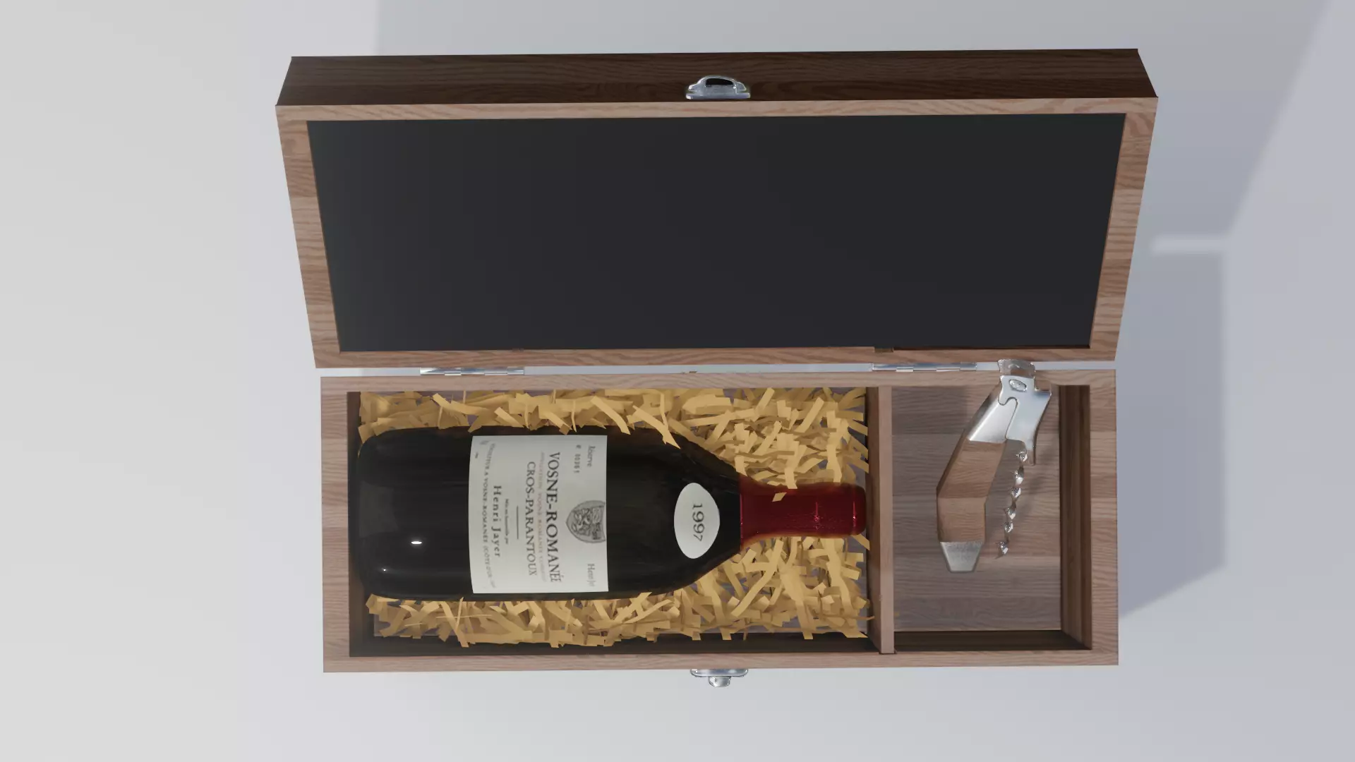 wine box Free low-poly 3D model