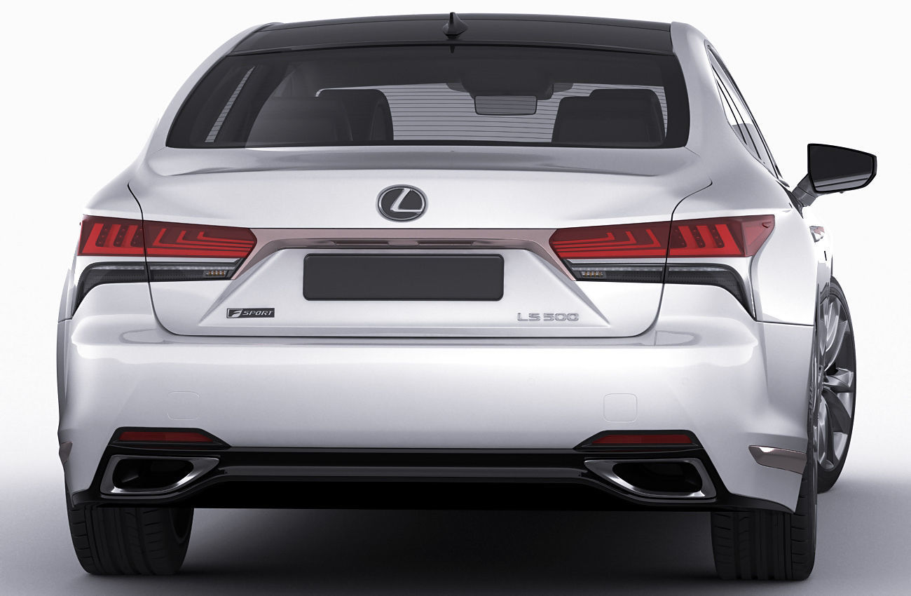 Lexus LS500 2021 hybrid and F-sport 3D model_28