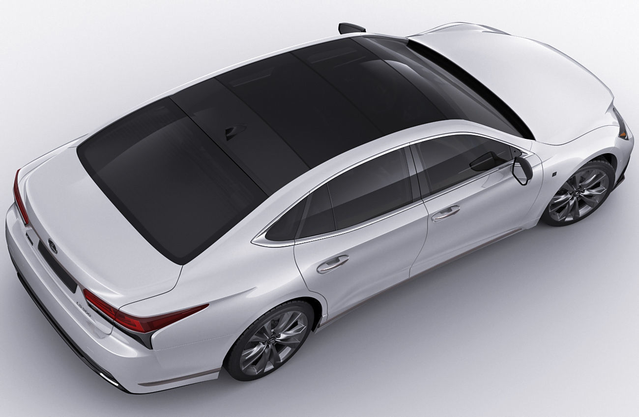 Lexus LS500 2021 hybrid and F-sport 3D model_18