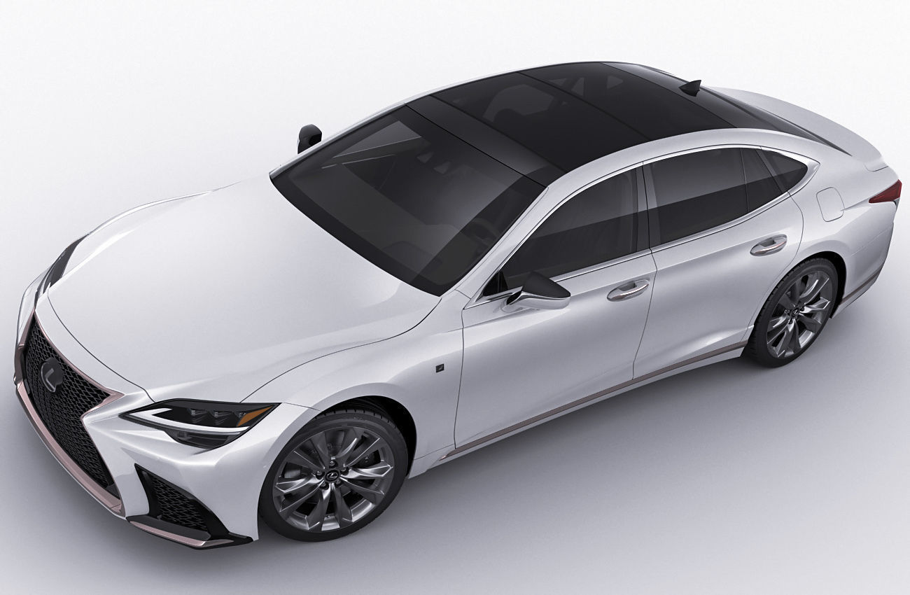 Lexus LS500 2021 hybrid and F-sport 3D model_16