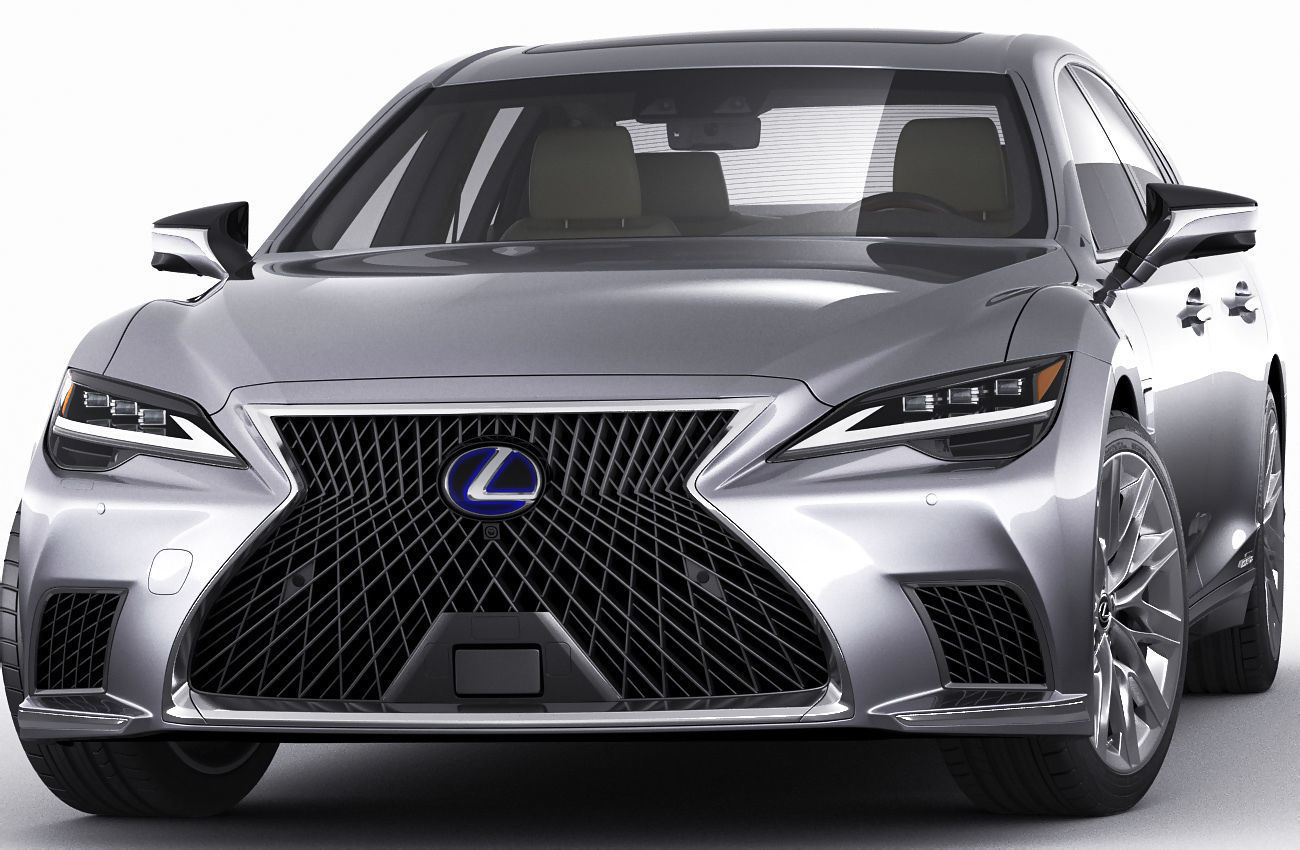 Lexus LS500 2021 hybrid and F-sport 3D model_25