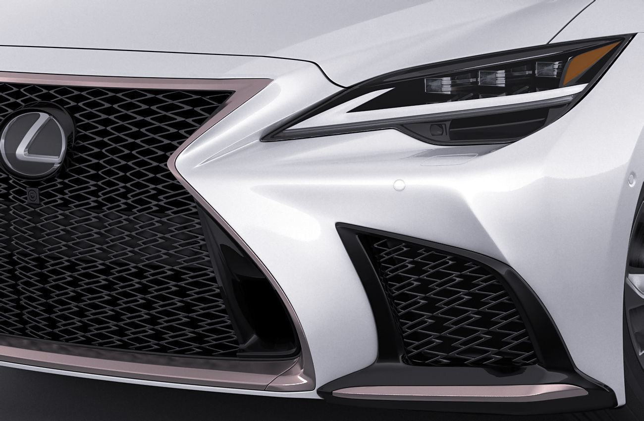 Lexus LS500 2021 hybrid and F-sport 3D model_9