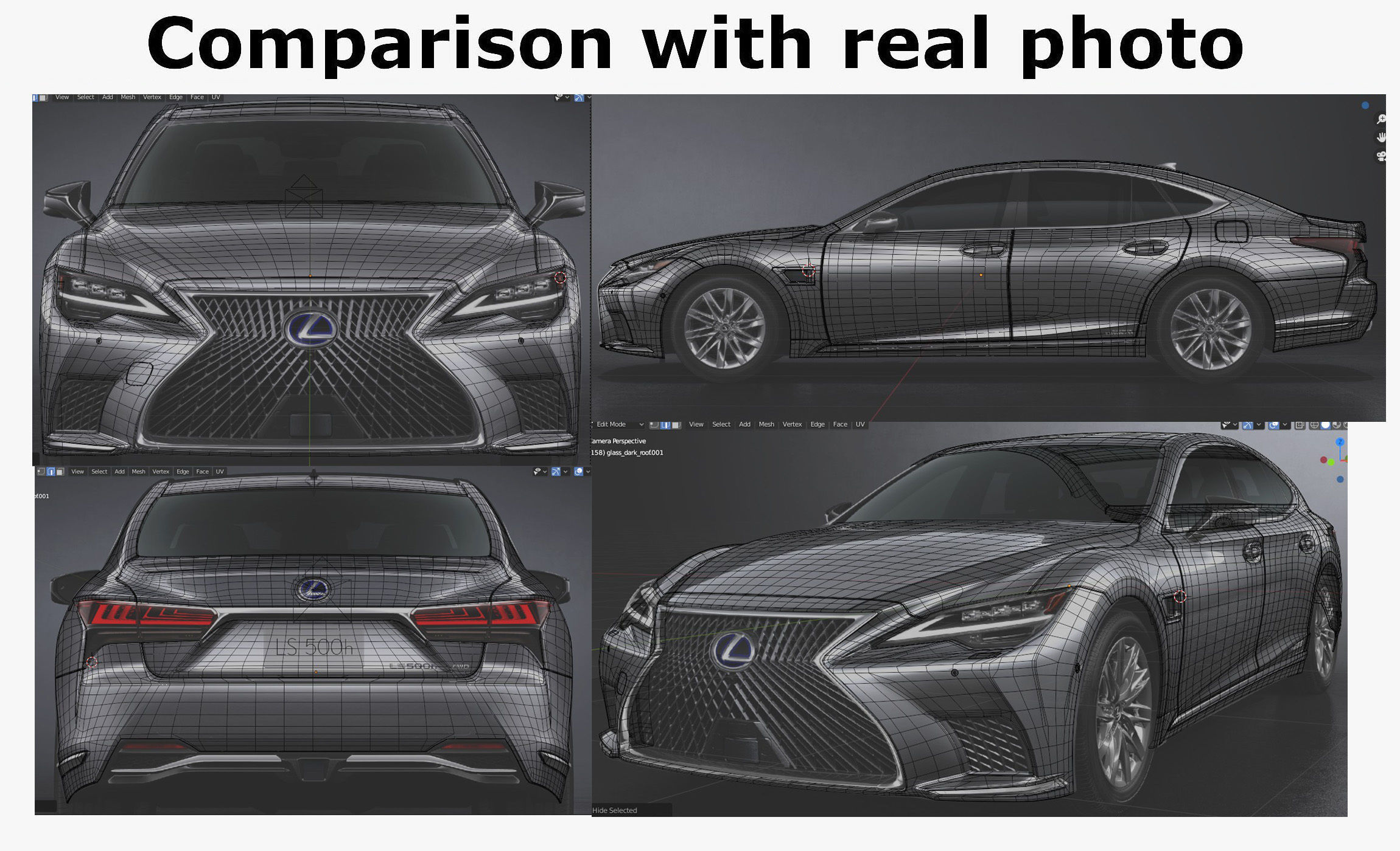 Lexus LS500 2021 hybrid and F-sport 3D model_49