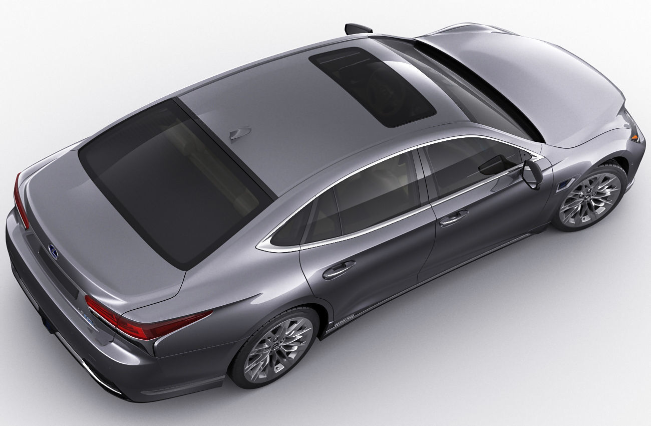 Lexus LS500 2021 hybrid and F-sport 3D model_17