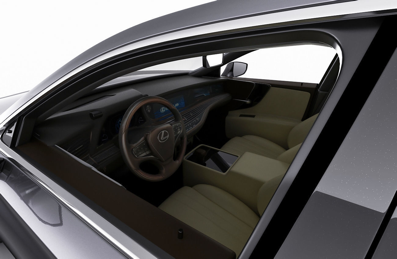 Lexus LS500 2021 hybrid and F-sport 3D model_29