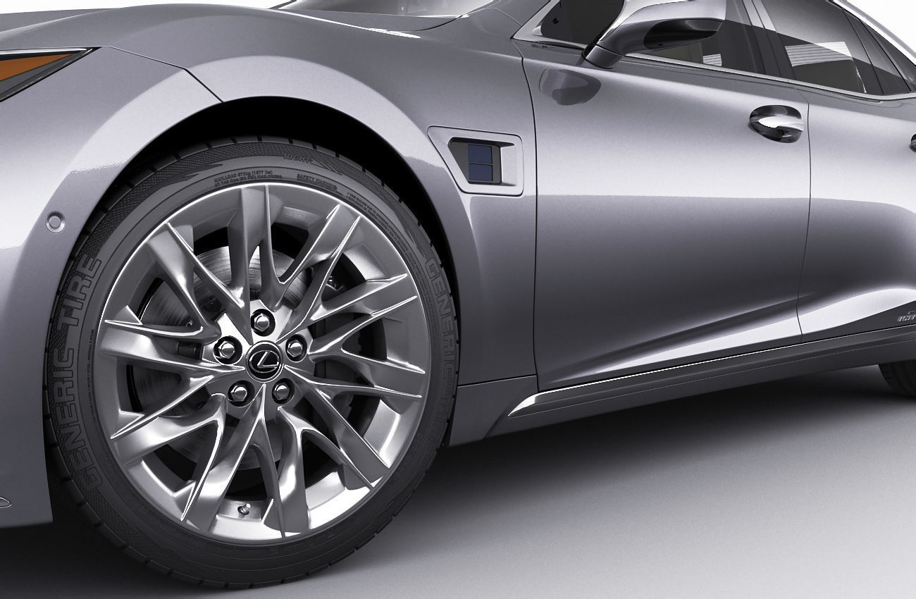 Lexus LS500 2021 hybrid and F-sport 3D model_23
