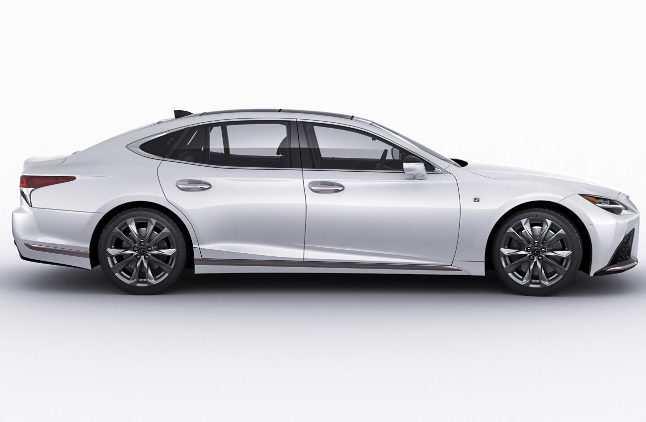 Lexus LS500 2021 hybrid and F-sport 3D model_6