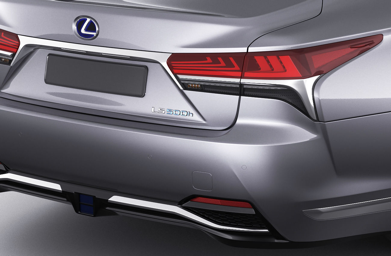 Lexus LS500 2021 hybrid and F-sport 3D model_11