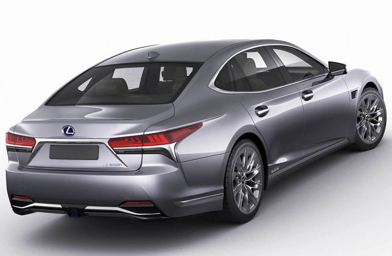Lexus LS500 2021 hybrid and F-sport 3D model_3