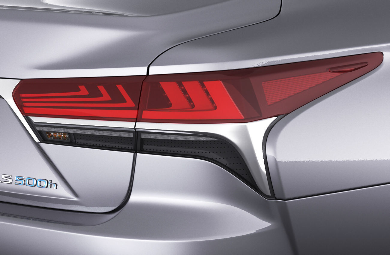 Lexus LS500 2021 hybrid and F-sport 3D model_12