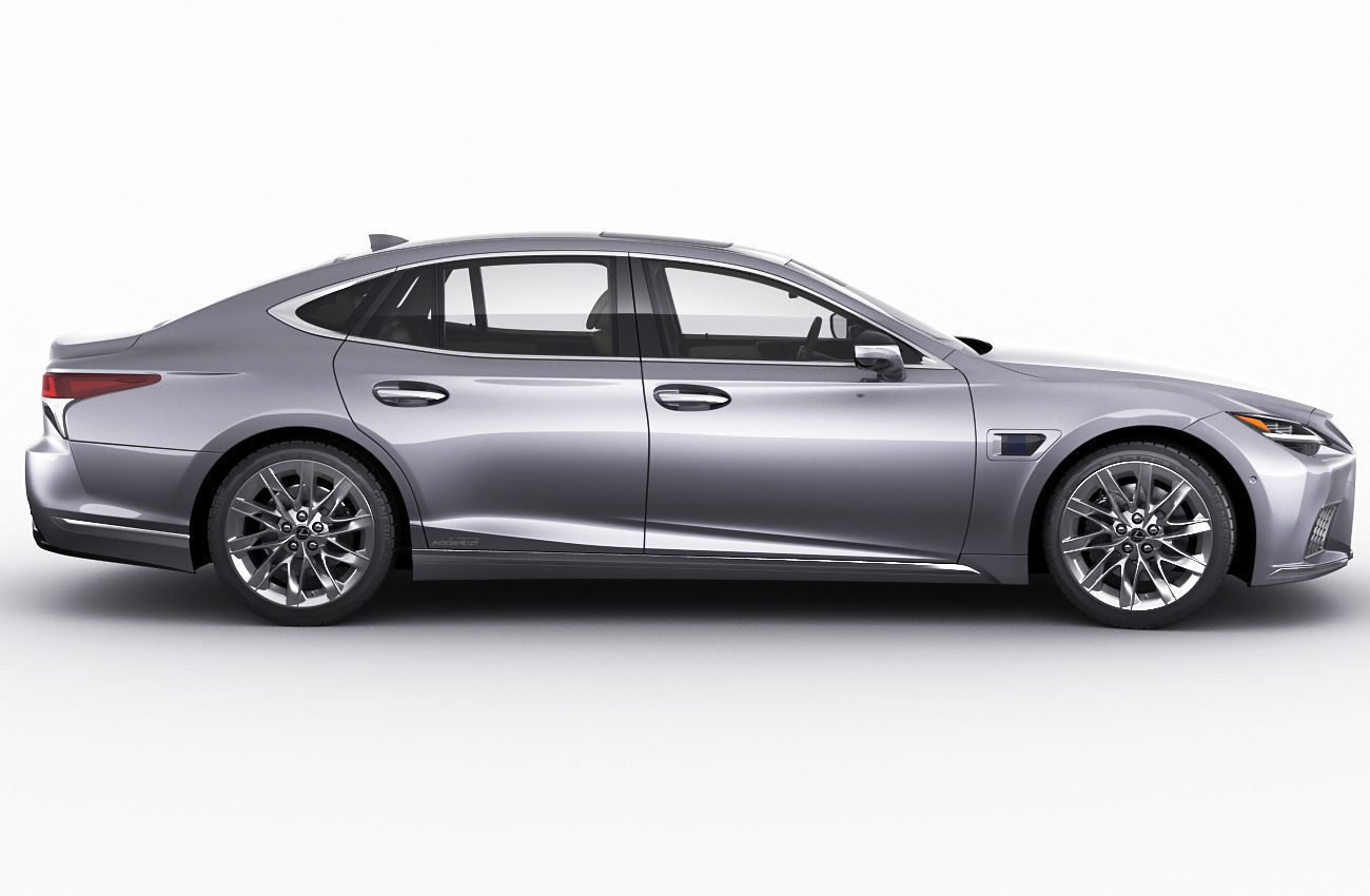 Lexus LS500 2021 hybrid and F-sport 3D model_5