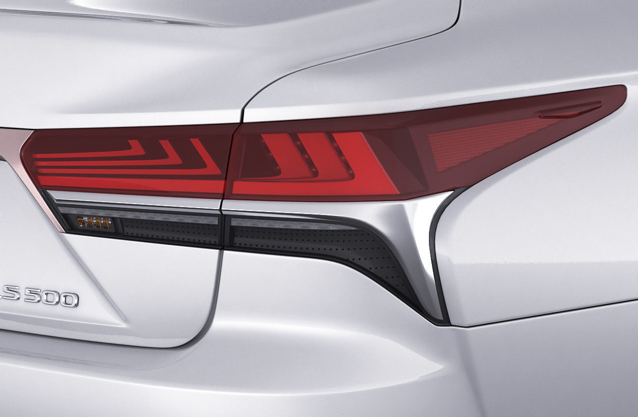 Lexus LS500 2021 hybrid and F-sport 3D model_14